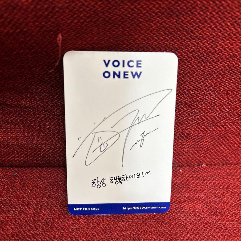 [USED] SHINee ONEW VOICE Mini Album with Photo Card