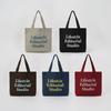 SLOGAN WASHED ECO BAG - 5COLORS