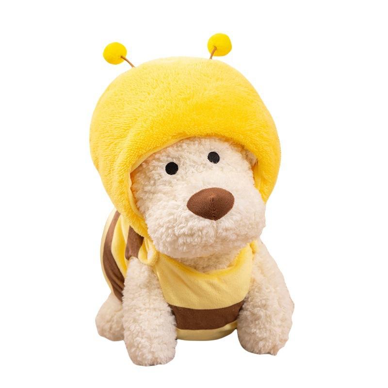 

15/30cm Bee Dog Doll Simulation Plush Toy Handmade Doll Cartoon Anime Cute Pillow Cushion Home Decoration Children s Birthday Gi 15cm жовтий