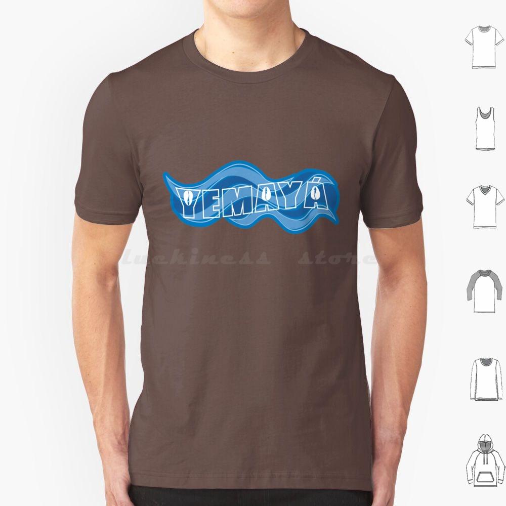 Yemaya Name And Waves 02 T Shirt Big Size 100% Cotton Yemaya Waves Yemanya Yemoya Iemanja Ocean Orisha Santeria Santeriacubana