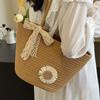 Large Capacity Hand-woven Bag for Women Early Spring New Tote Bag for Women Ins Beach Vacation Bag for Women