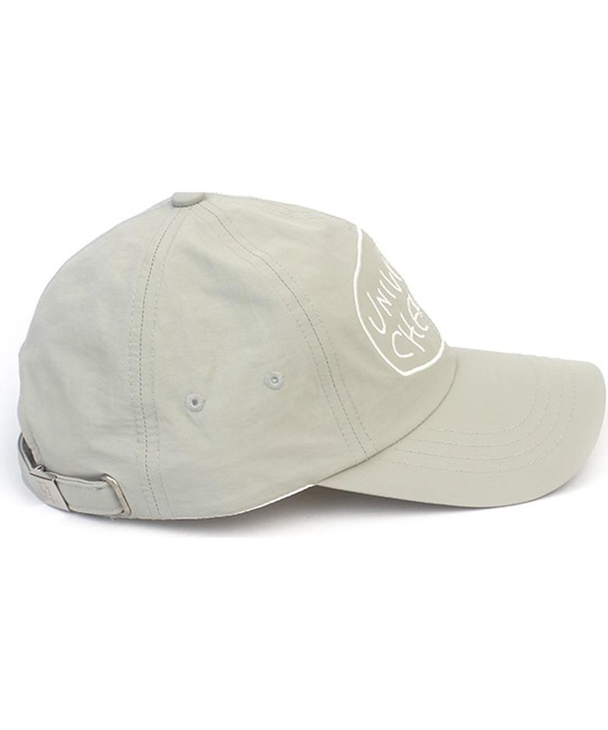 Yunibeosyeolkemiseuteuli Big Logo Nylon Pastel Beige Ballcap Nylon Ballcap