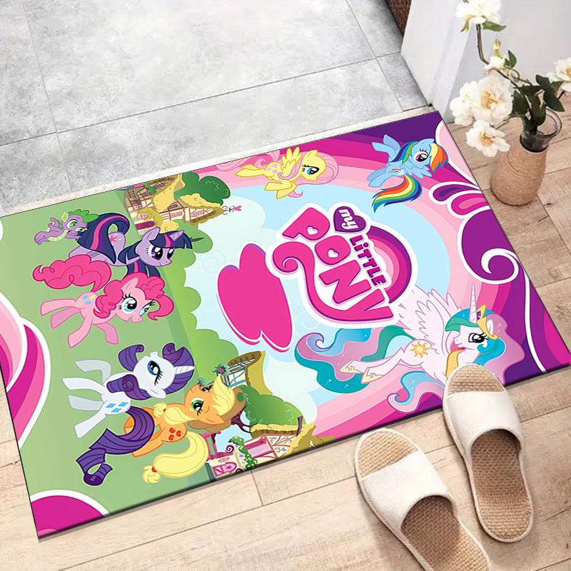 1pc My Little Pony3 Design Printed Area Rug Carpet for Bedroom Living Room Home Decor Rugs Mat Non Slip Mat Rug for Bedside