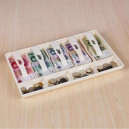 Five-Compartment Cash Register Storage Tray for Supermarkets and Convenience Stores