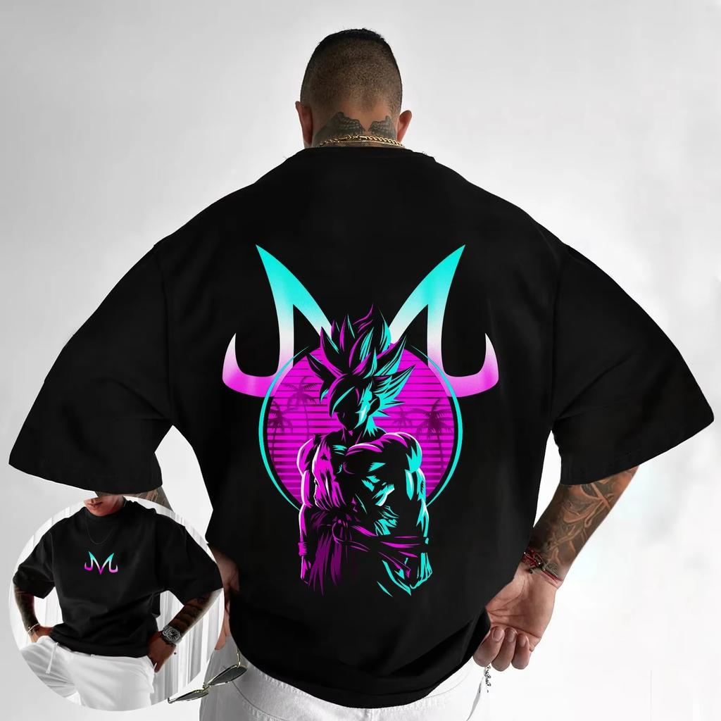 Dragon Ball Animation Joint Summer New TShirt Men Harajuku Loose Casual Street Trend Hip Hop Short Sleeve Parentchild Top