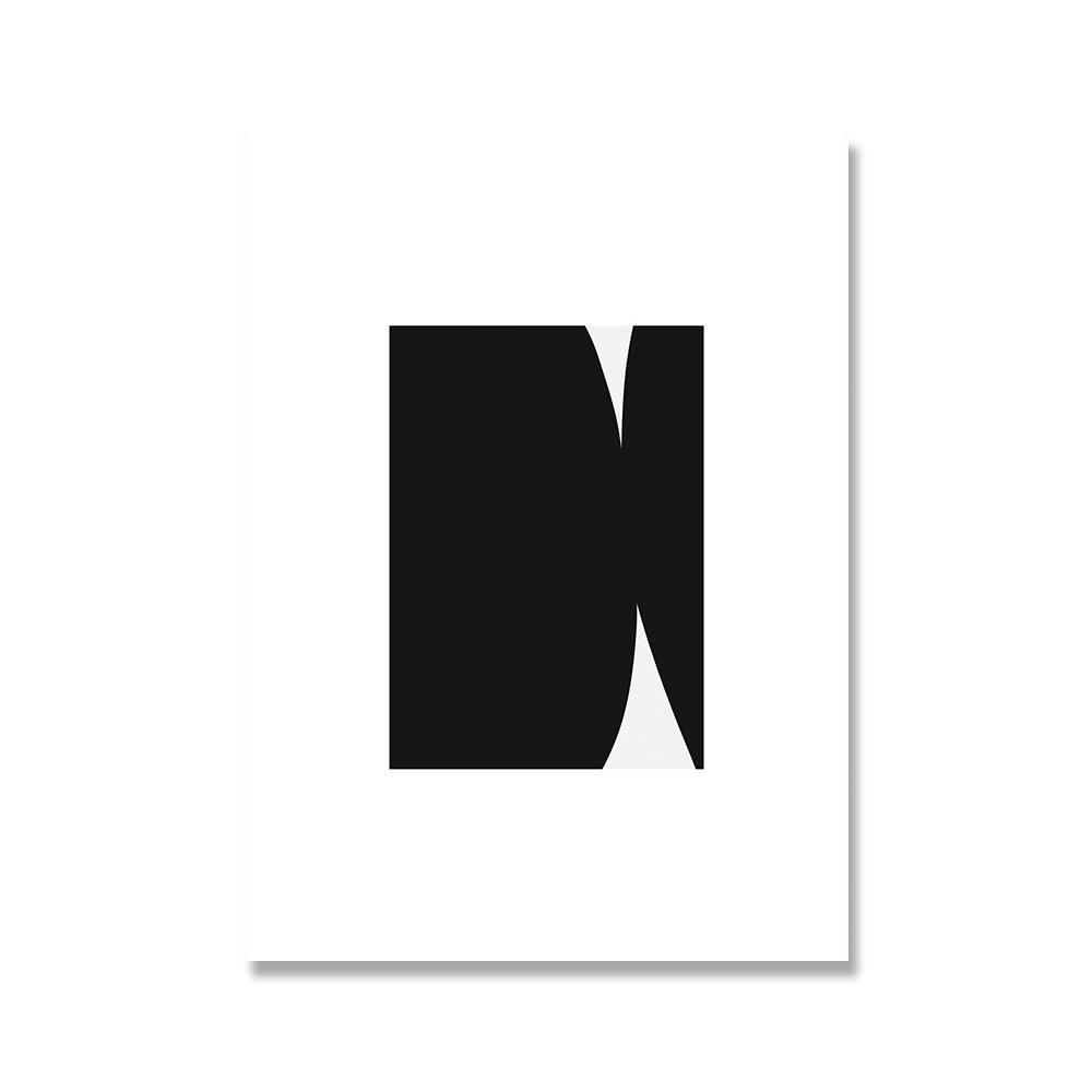 

Modern Fashion Retro Black Block Abstract Canvas Print Painting Poster Wall Picture Art Living Room Interior Home Decoration 40x50cm No Framed