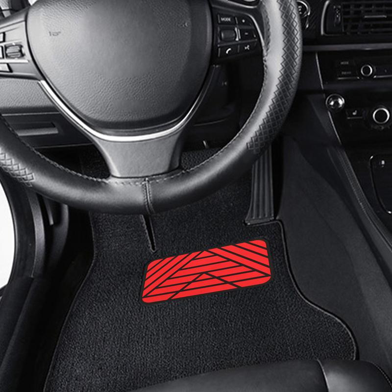 Car Floor Carpet Mat Patch Car Heel Pad PVC Car Truck Floor Plate Rest Footrest Floor Mat Sewing Tool Included For Enhanced Grip