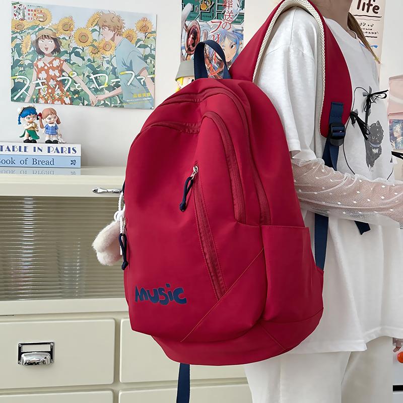 Women's Backpack Lightweight Junior High School Student Schoolbag