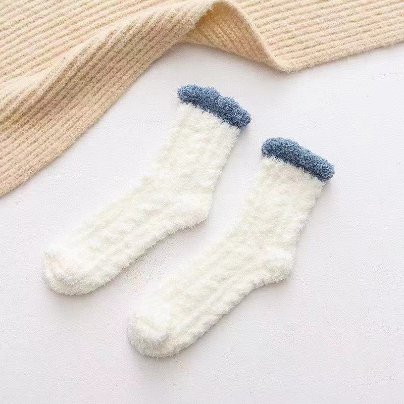 New Thermal Slipper Ankle Socks Women Girls Short Socks Winter Plush Bed Socks Fleece Sock Boots Fluffy Soft Warm Lounge Socks