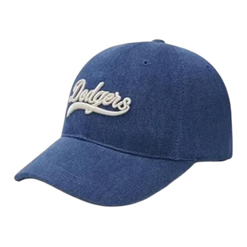 MLB Cotton Baseball Caps Unisex Light Blue/Dark Blue Fashion 3ACPVD14N