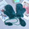 Fashion Winter Women Gloves Genuine 100% Real Mink Fur Glove Knitted Mittens Thick Warm Fur Gloves Mittens