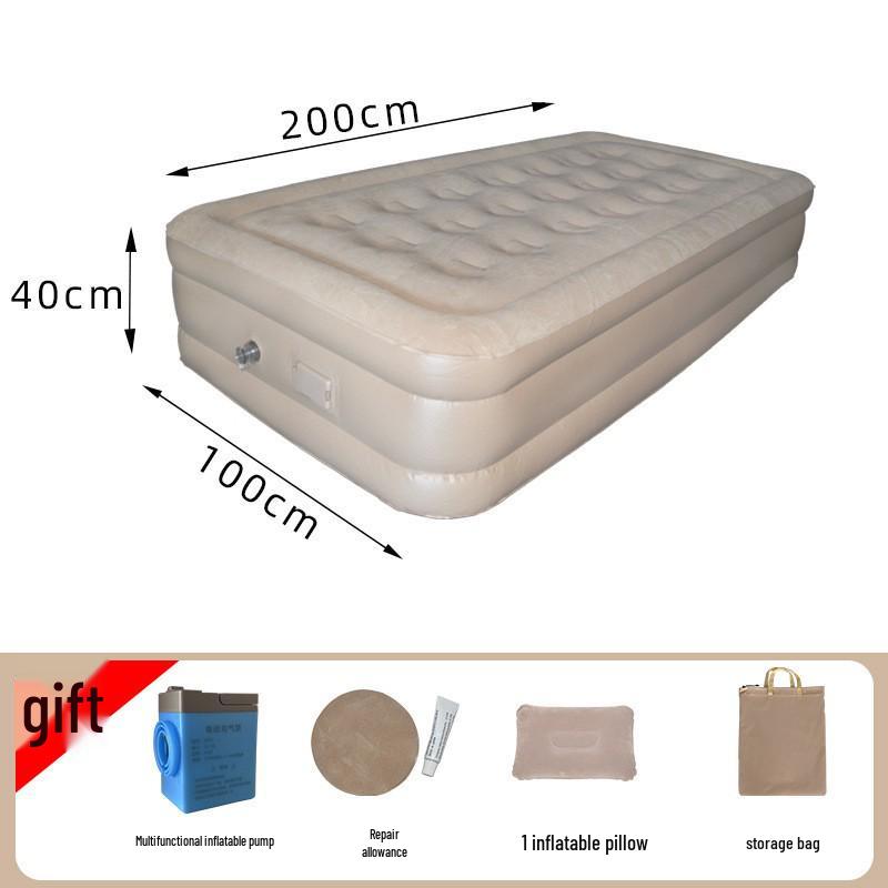 Portable Inflatable Camping Mattress - Folding Air Cushion Bed for Tent & Home Use