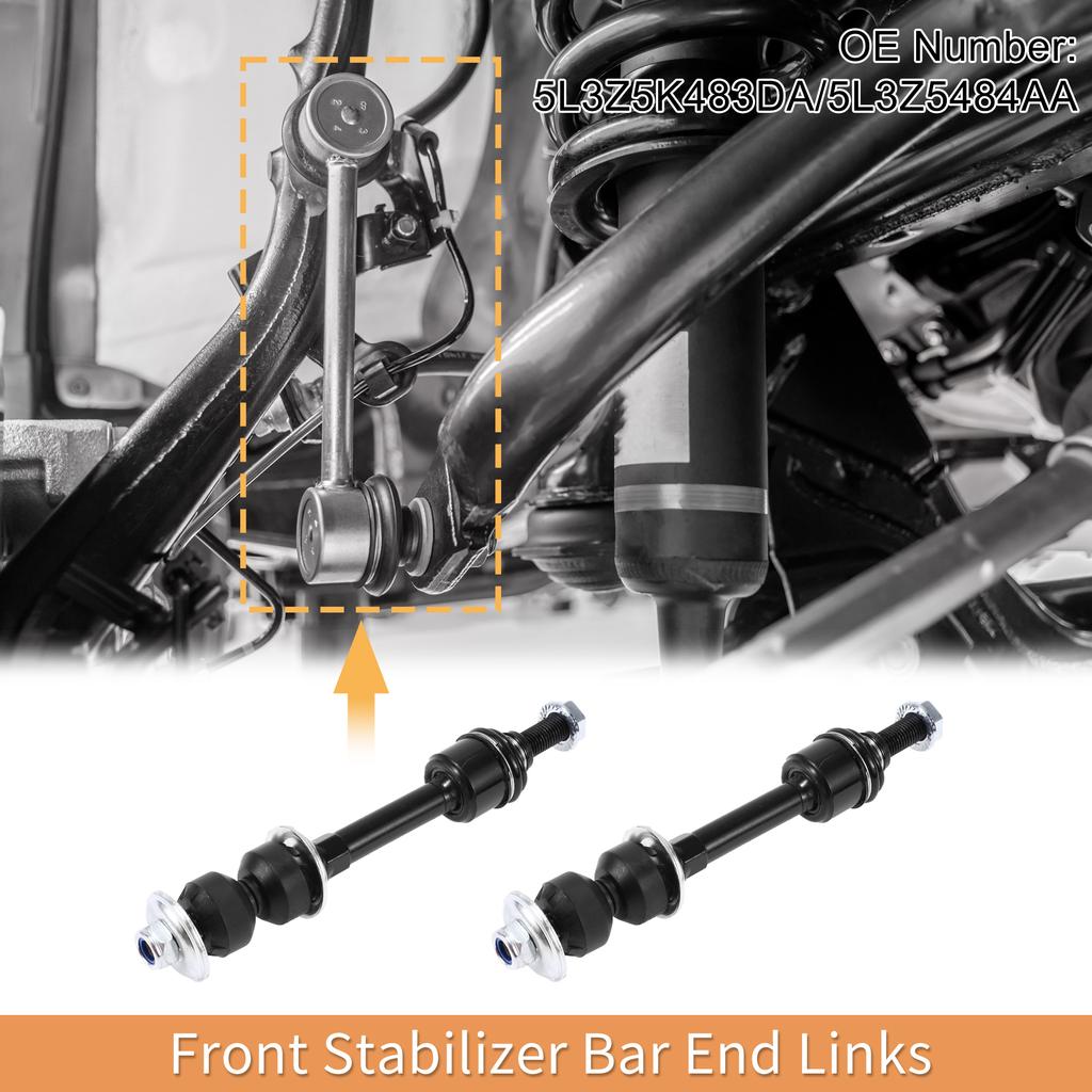 UXCELL 1 Set Front Stabilizer Sway Bar Link with Bushing for Ford F-150 No.5L3Z5K483DA
