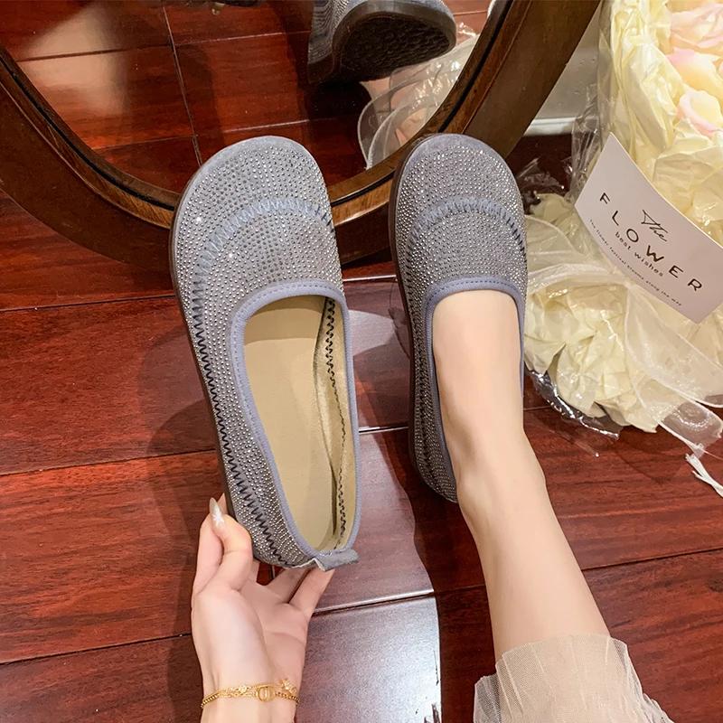 Fashion 2025 NEW Women's Soft and Comfortable Flat Slip-On Shoes Spring New Style Soft Shoe Easy-Wear Casual Footwear