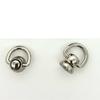 Zinc Alloy Ear Buckle Monk Head Ring with Nipple Stud for Phone Cases