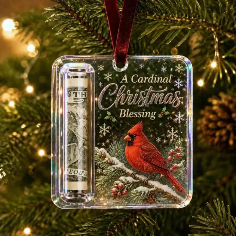New Christmas Cash Gift Acrylic Ornament Pendant
