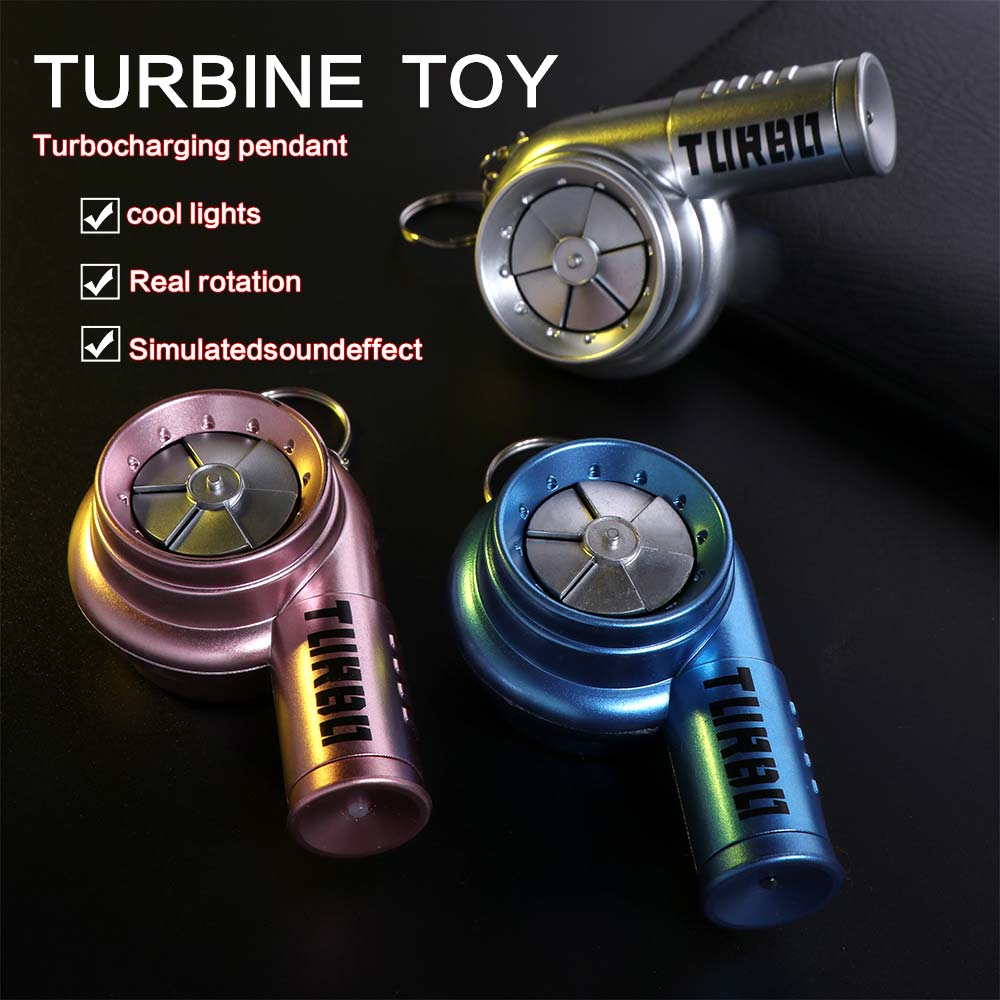 With Sound Turbo Key Chain Car Keyring Simulation Turbo Toys Turbocharging Pendant  Kids Toy