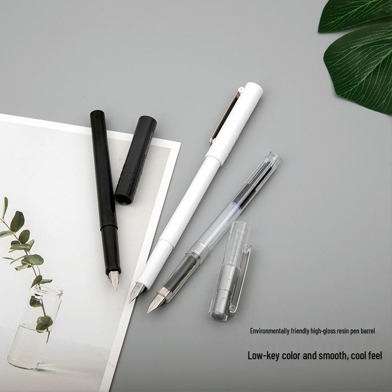 Schneider 0.35mm Iridium Gold Nib Fountain Pen - BK406 Starry Sky Model with Replaceable Ink Cartridge