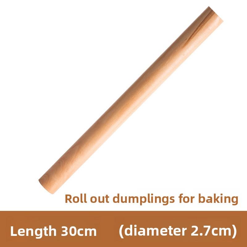 3 Sizes Wooden Rolling Pin French Style Non-Stick Fondant Cake Dough Roller for Pizza Cookie Pastry Baking Tool Kitchen Supplies