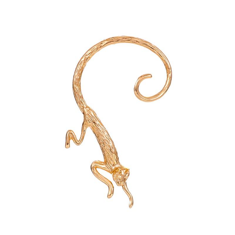 Steampunk Elf Dragon Ear Cuff Single Side Alloy Cat Bat Design Non-Piercing Bone Clip Women