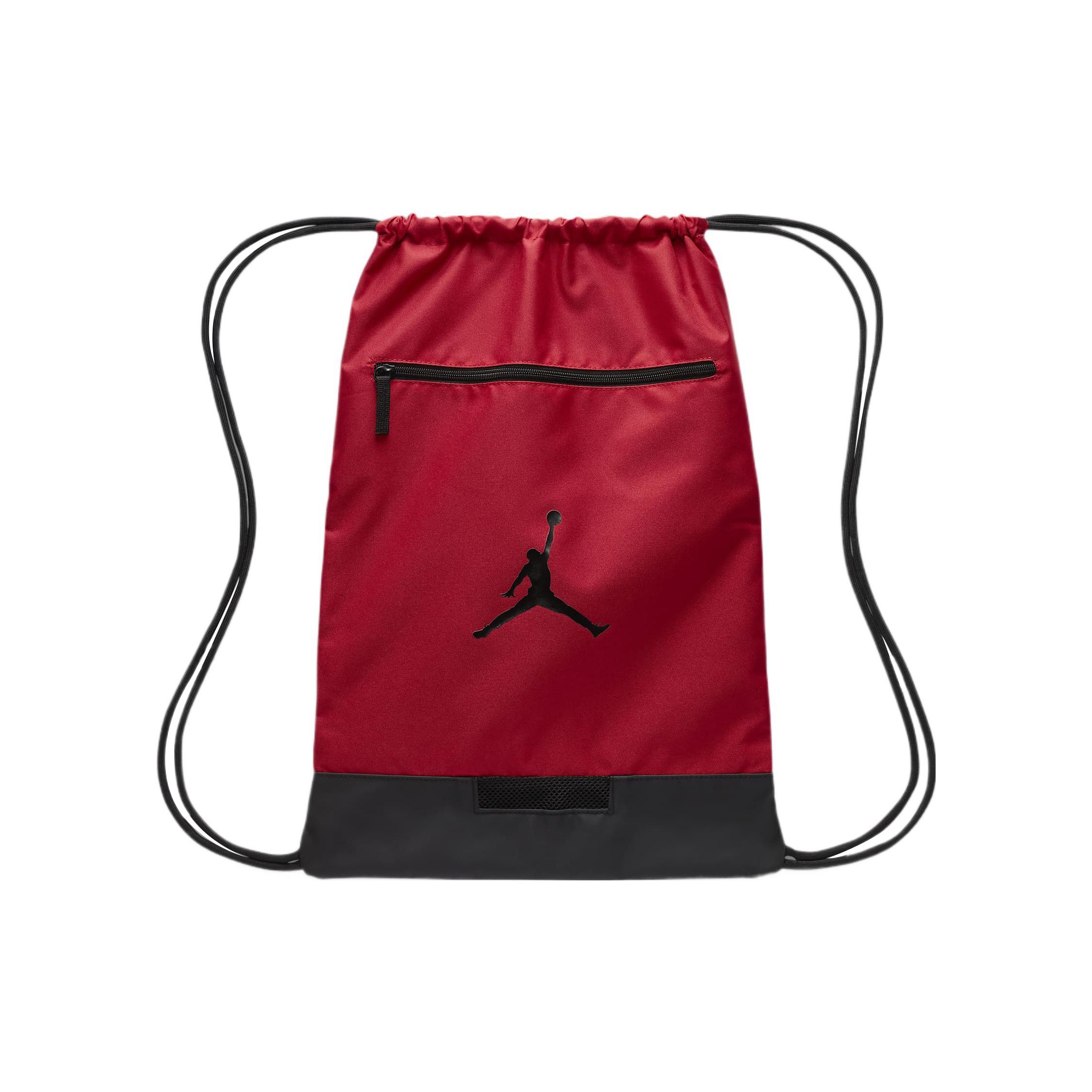 

Jordan Logo Print Casual Sports Polyester Gym Bag Small Unisex Gym Bag Red 9A0746-R78 Red