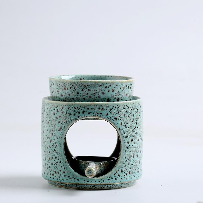 Black Ceramic Aroma Burner for Essential Oils and Candles