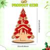 Christmas Decoration Tree Decorative Wooden Sign Desktop Ornament for Holiday