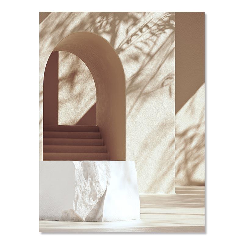 Moroccan Modern Scenery Canvas Painting Islamic Poster Wall Art Picture Bedroom Decoration Mosque Flower Print For Home Decor