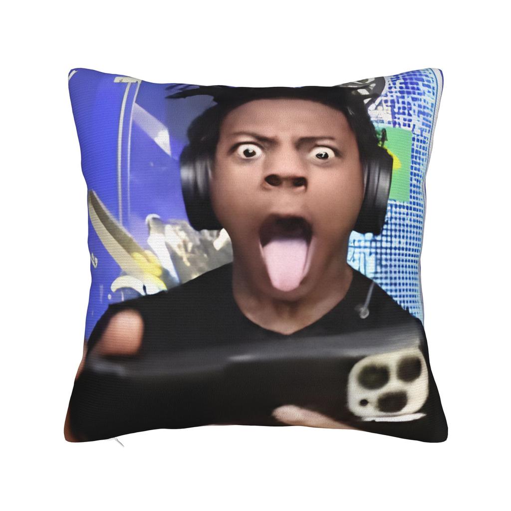 Ishowspeed Funny Meme Square Pillow Case Cushion Covers Awesome Zipper Decorative Throw Pillow Case Cover For Home 45*45Cm