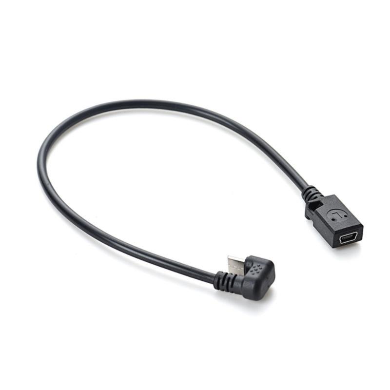 Mini USB 5Pin Female to Type C Male Data Cable for Mobile Gaming and Tablet Charging 30cm Long