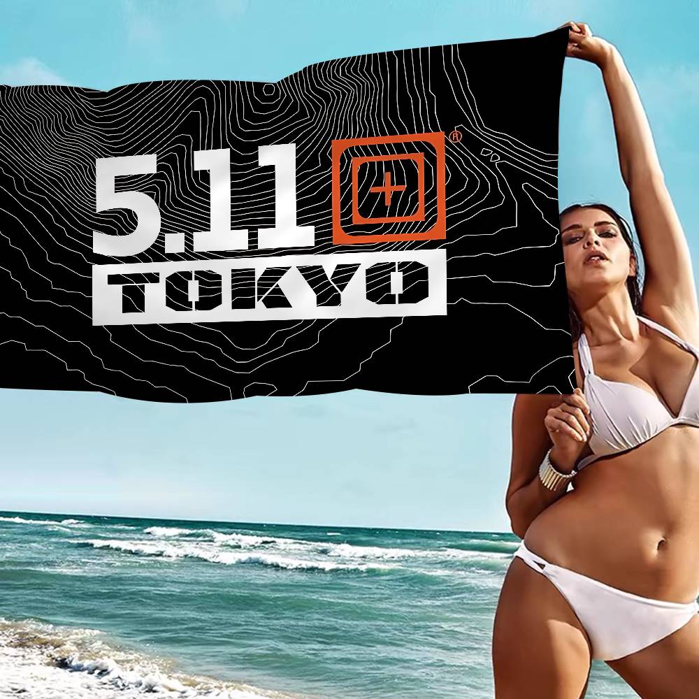 Tactical Logo 5 Anime Beach Swimming Towel Soft Absorbent Washcloth Children's Gifts For Kids Travel Camping Gym