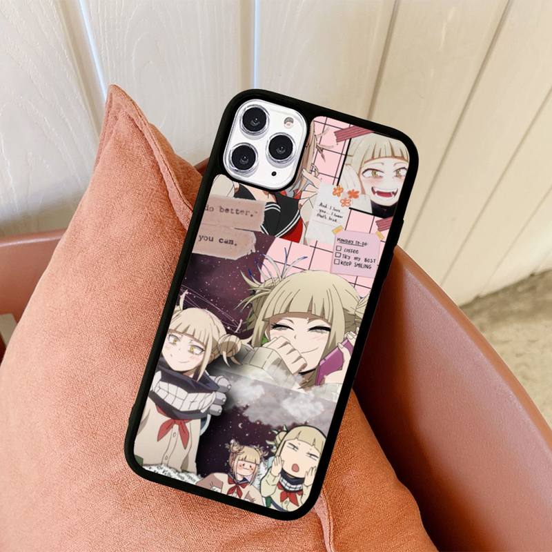 

Чехол для телефона Anime Himiko Toga, силиконовый чехол из ПК+ТПУ для iPhone 11 12 13 Pro Max 8 7 6 Plus X SE XR, твердые чехлы iphone 14promax