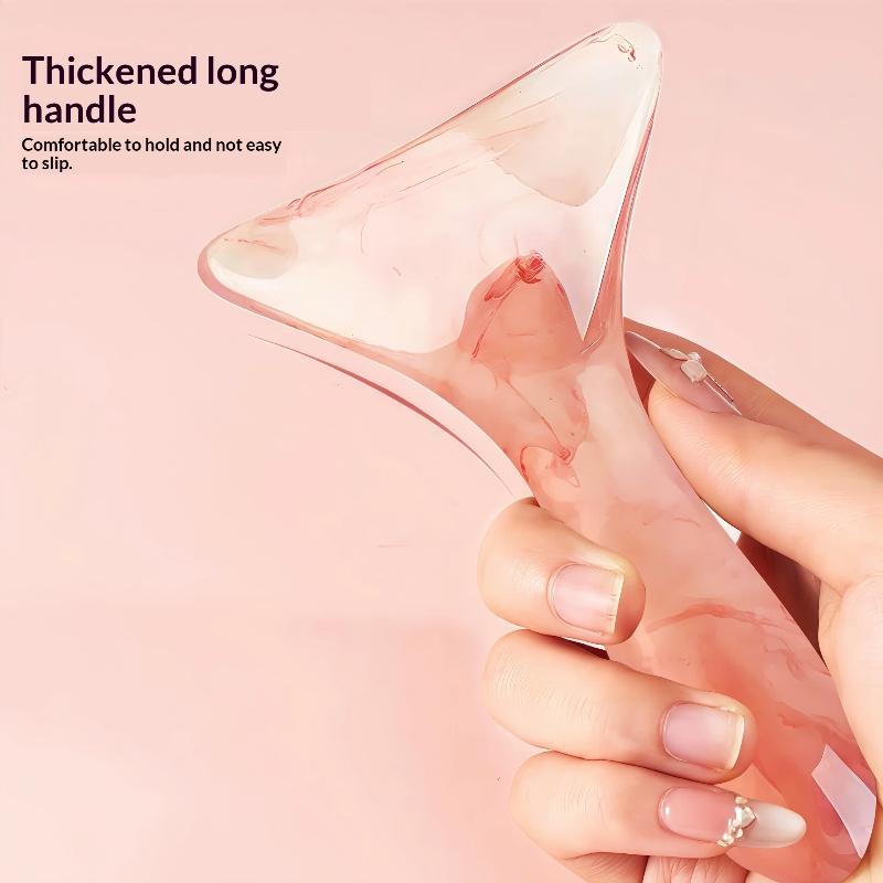 1Pc Curved Massage Scraper Professional Gua Sha Tool for Face, Neck & Shoulders