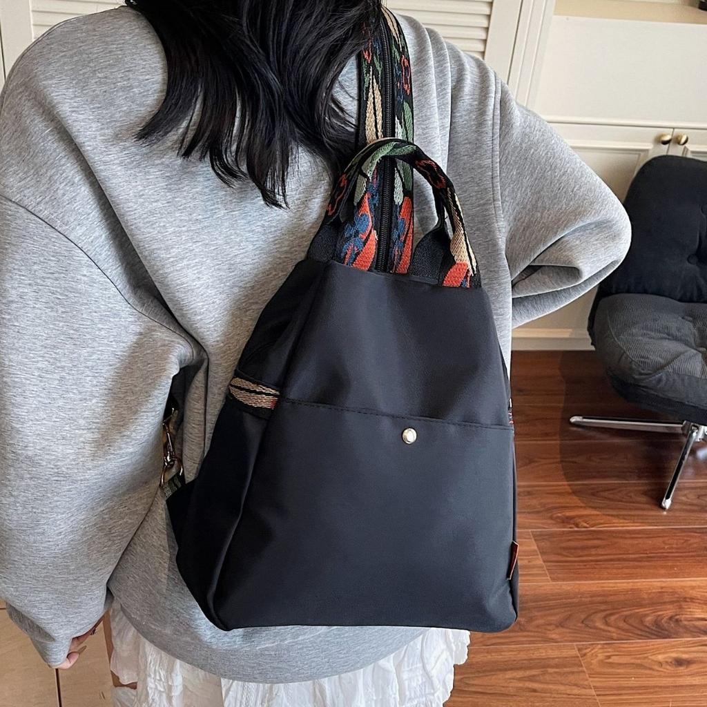 Schoolbag Multifunctional Fashion Commuter Backpack Women's Outdoor Lightweight Shoulder Crossbody Bag Versatile Leisure Travel Two-layer Backpack