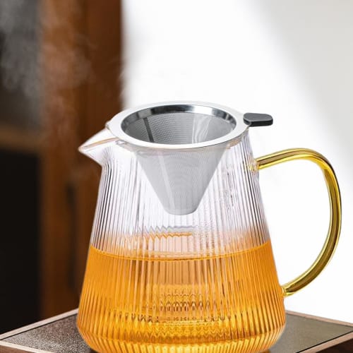 Reusable Stainless Steel Pour-Over Filter for Coffee Dripper | Paperless Filter Coffee Maker, Double-Layer Fine Mesh Coffee Strainer for Richer Coffee