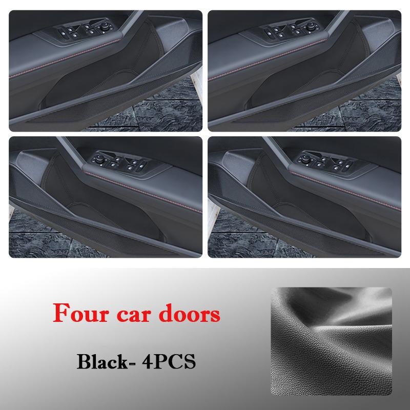 For Volkswagen Lavida 2018-2026 Car Door Slot Storage Box Leather Protective Pad Cover Glove Box Storage Barrel Interior Storage