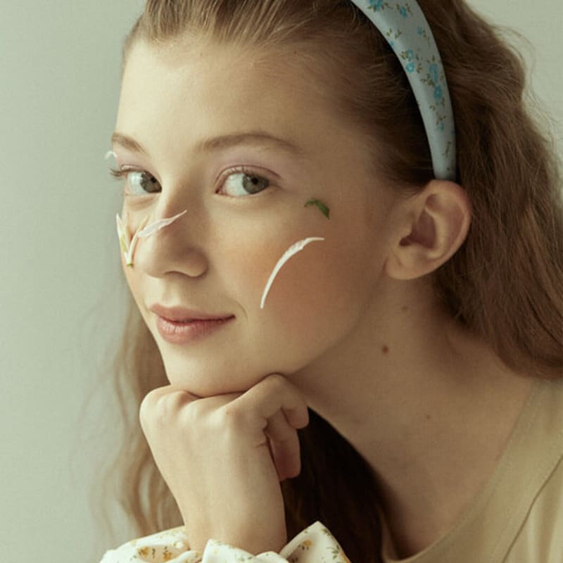 Elizabeth Moments Blue Flower Print Headband