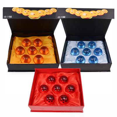 3.5cm Anime Dragon Ball Z 7 Yıldız Kristal Küre Turuncu Mavi Kırmızı Reçine Kristal Küre Masaüstü Süsleri Oyuncak Koleksiyonu Hediyeler