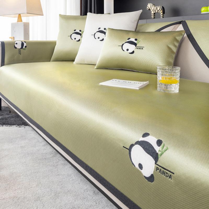 New Cartoon Ice Silk Sofa Cushion Summer Mat Seat Cushion Non-Slip Leather Sofa Cover Summer Cover Cloth Towel