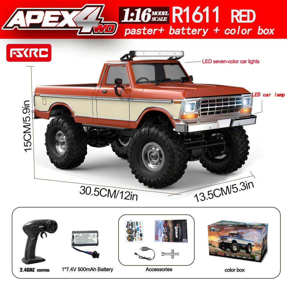 New Product: Huangbo R1601 Full Scale Four-Wheel Drive Simulation Remote Control Climbing Vehicle 1:16 Off Road Model Vehicle Rc