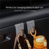 Semišový závěsný háček Kovový držák na kabelku do auta Univerzální háček na sedadlo spolujezdce Úložný box