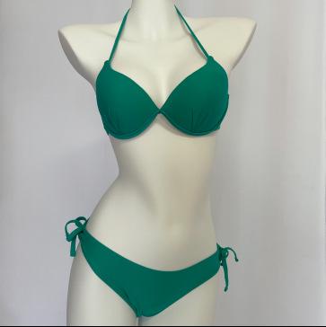 Art test swimsuit Bikini rose red bikini steel tray small chest gathering sexy three-point photo