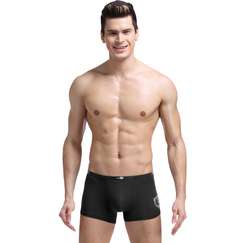 Aoyuan Herren 4er-Pack Mid-Waist Boxer Briefs - Bequem, Atmungsaktiv, Jugendliche Passform