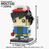 MOOXI MOC Ash Monster Cute Anime Games Compatible Figures Building Blocks Adults Toys For Children Friends Gift Bricks Cheap DIY