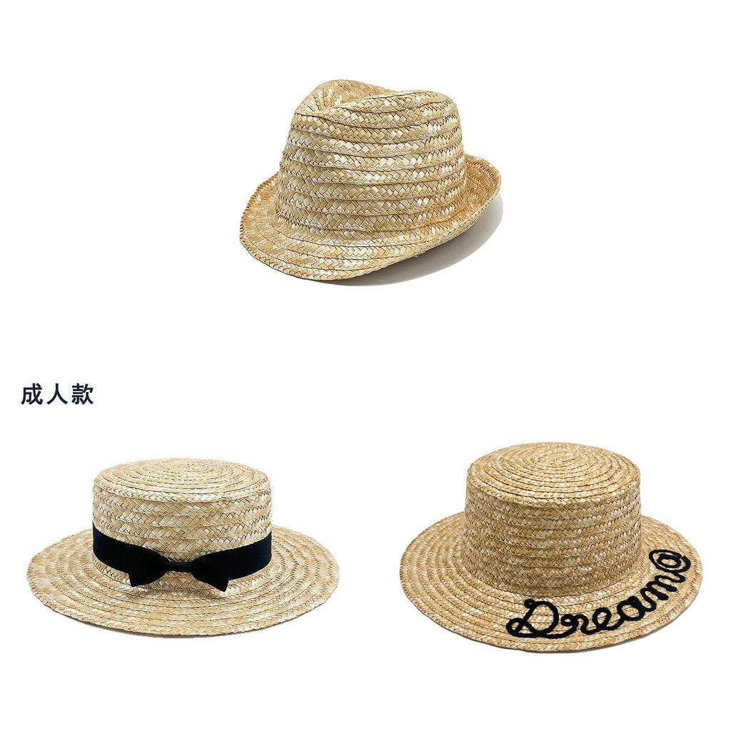 Traditional Straw Hat With Wide Brim And Bow For Summer Outdoor Sun Protection