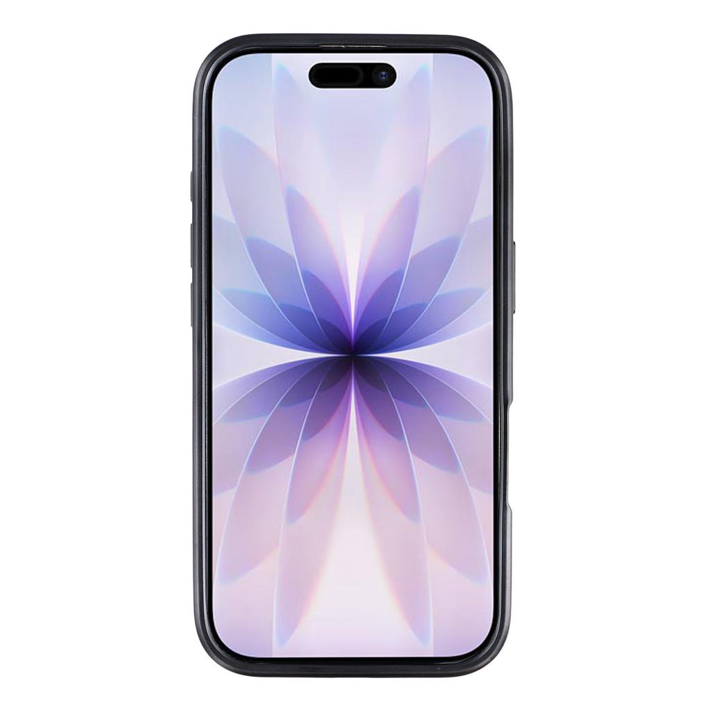 KIGC For iPhone 17 Case Leather + PC + TPU Electroplating Phone Cover with Card Holder