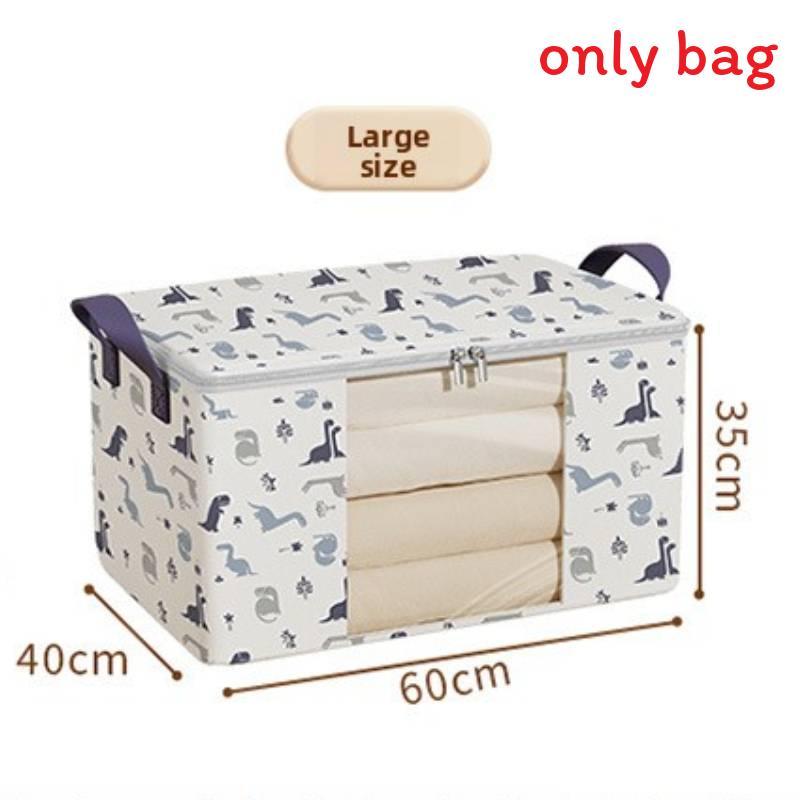 Clothes Storage Bag With Transparent Material For Bedroom Organizing