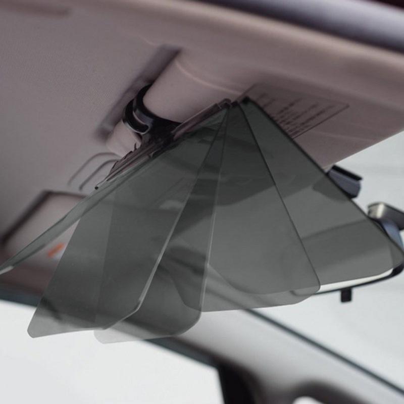 Car Visor Anti Dazzle Shade Adjustable Clip-on Car Visor Extensions Anti-Dazzle Sun Shade UV Blocking Visors Vehicle Accessories