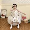 Girls Cotton Gauze Sleeveless Nightdress Loose Pajama Dress Kids 8 Years Cartoon Print