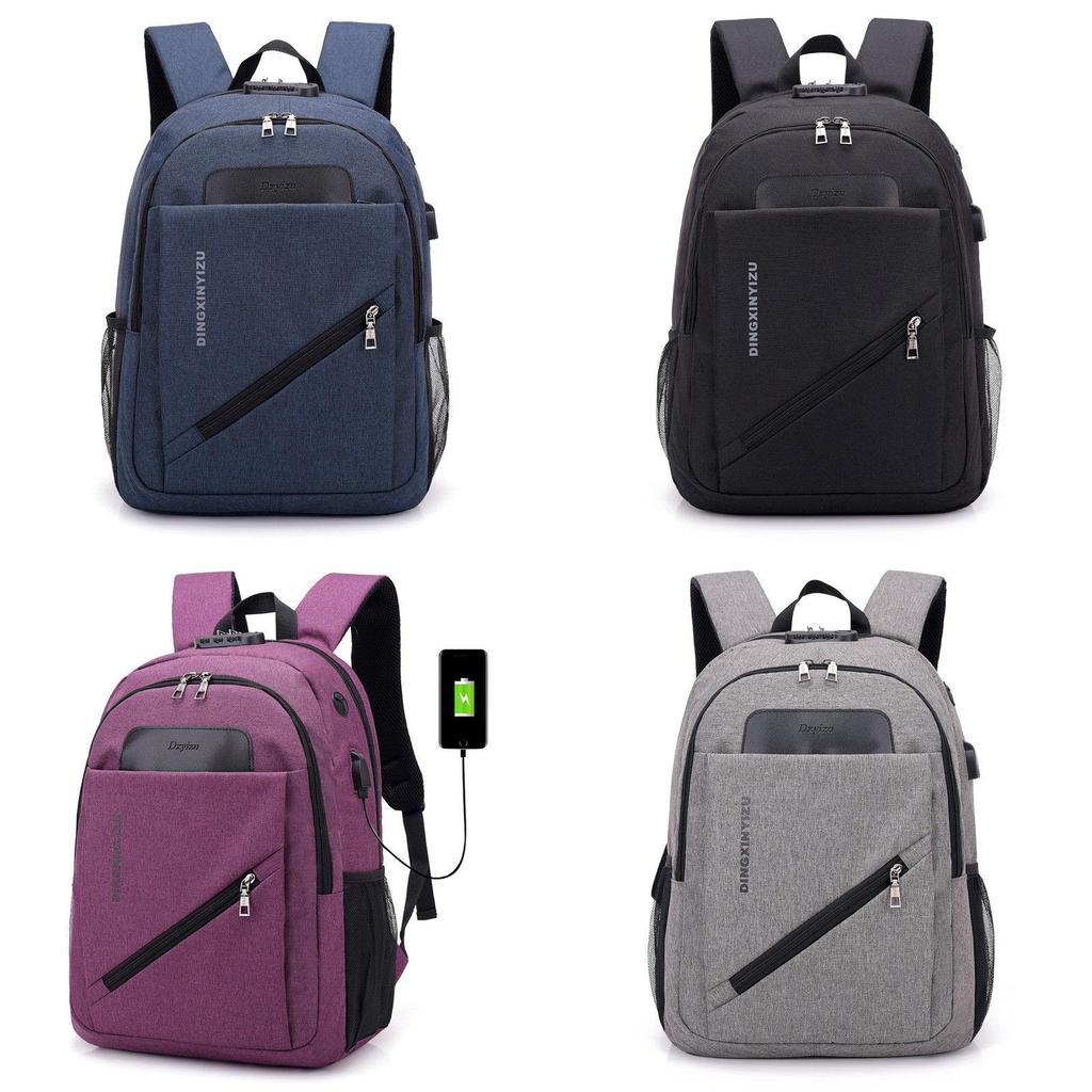 Stylish 15.6 Inch Laptop Backpack In Premium Polyester With Usb Charging Feature
